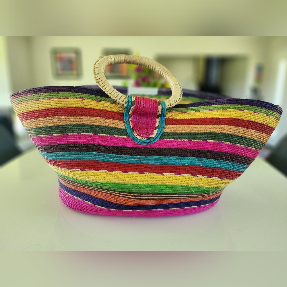 Handmade Woven Basket from Mexico
